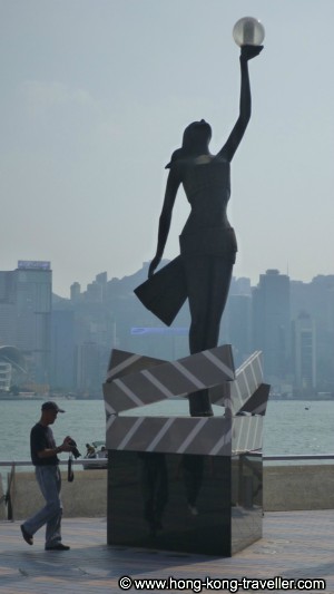 Hong Kong Film Award Statuette at Avenue of the Stars