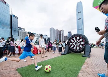 Carnival games at the Central Harbourfront Summerfest