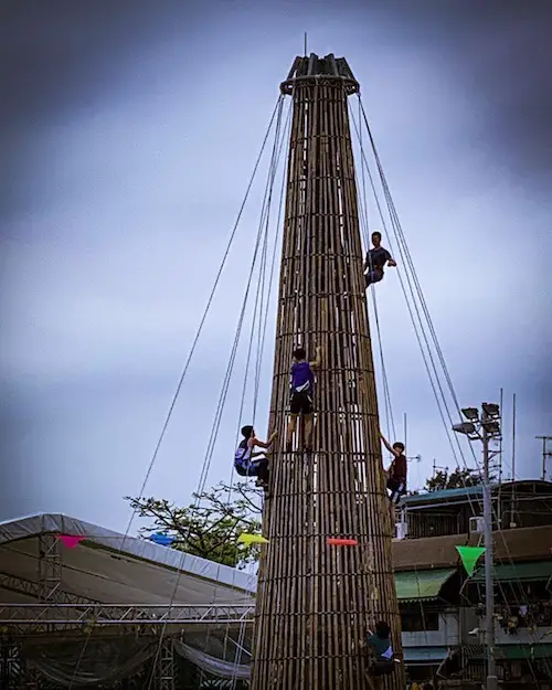 Cheung Chau Bun Festival Practice Climbing the Towers