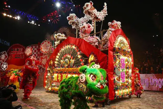 Hong Kong Chinese New Year Parade: The Cathay Pacific Float, the official sponsor