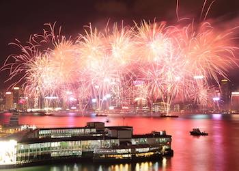 Fireworks views from Marco Polo Hong Kong