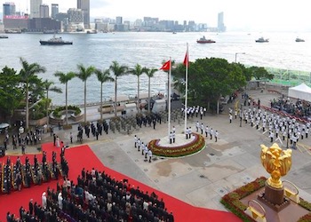 Hong Kong Flag Raising Ceremony