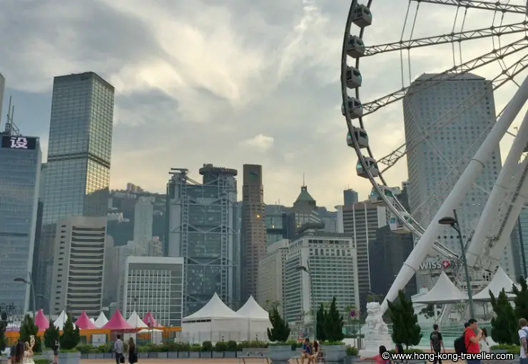 The Hong Kong Central Promenade and Observation Wheel