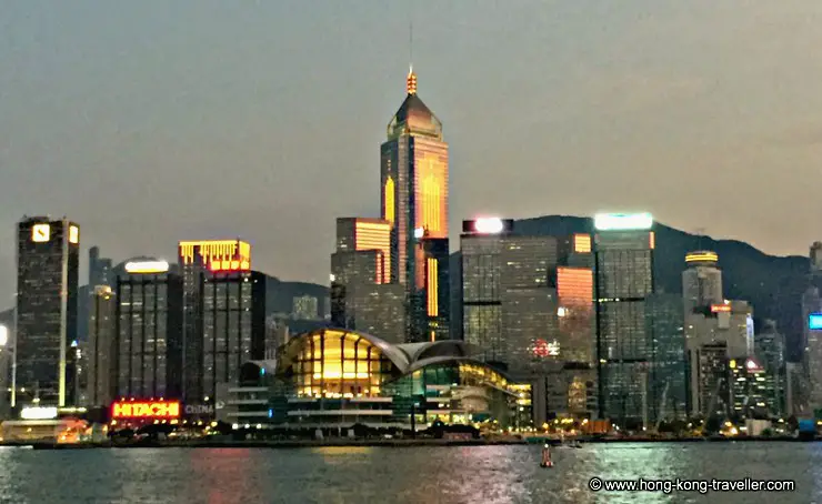 Hong Kong Convention Center at Sunset