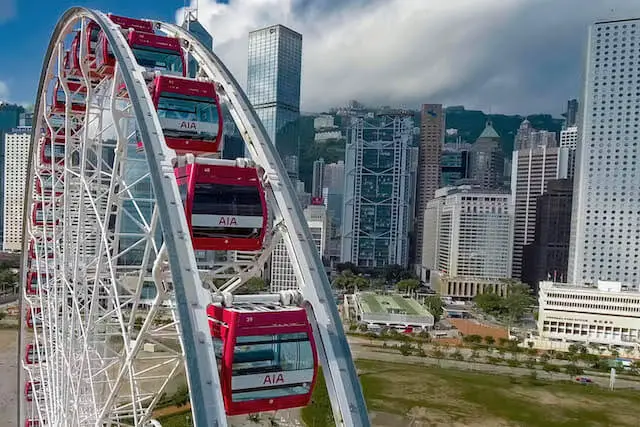 Hong Kong Observation Wheel Drone Views