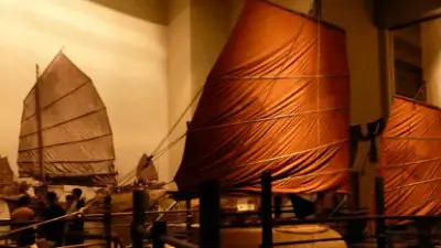 Sampan exhibit at the Museum of History