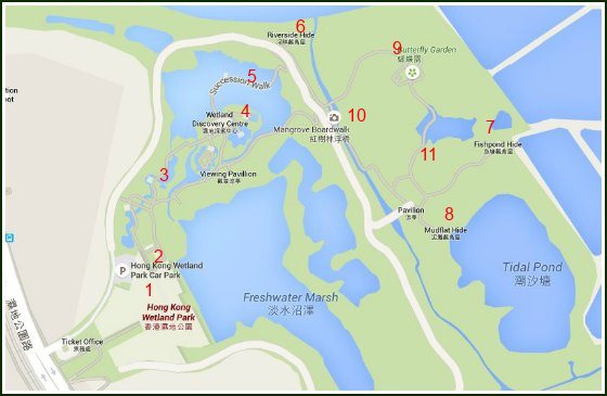 Hong Kong Wetland Park Map