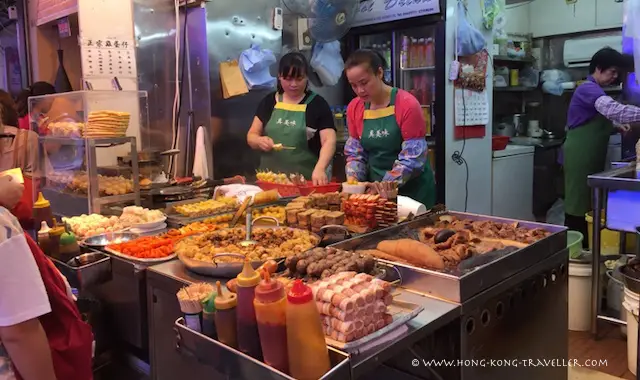 Ladies Market Hong Kong - food stalls