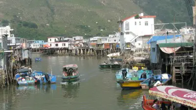 Boat trip through stilt houses