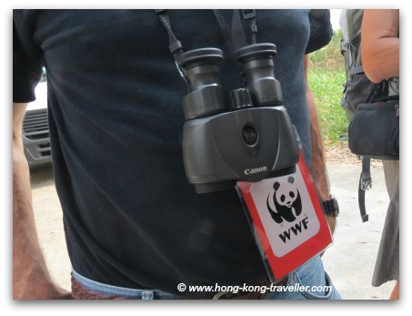 Mai Po Nature Reserve Binoculars and Permit Badge