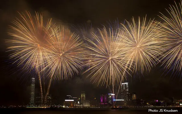 National Day Fireworks on October 1st