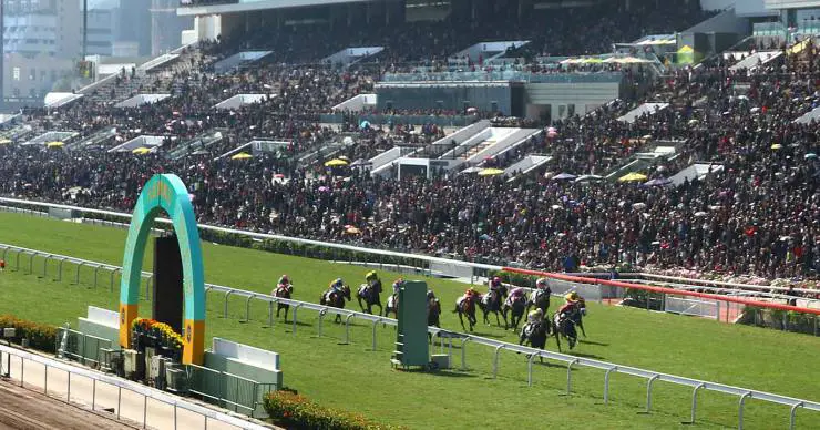 The Hong Kong New Year Horse Race Meeting at Sha Tin