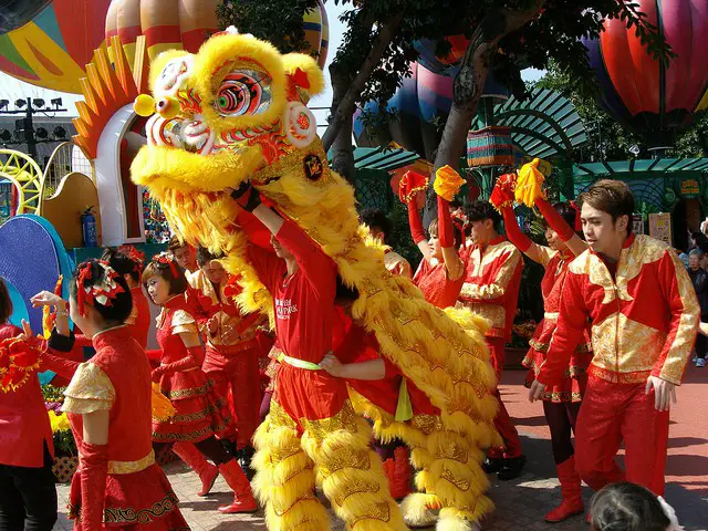 Chinese New Year Lion Dances at Ocean Park