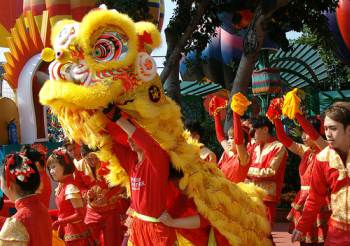 Chinese New Year Dragon Parade at Ocean Park