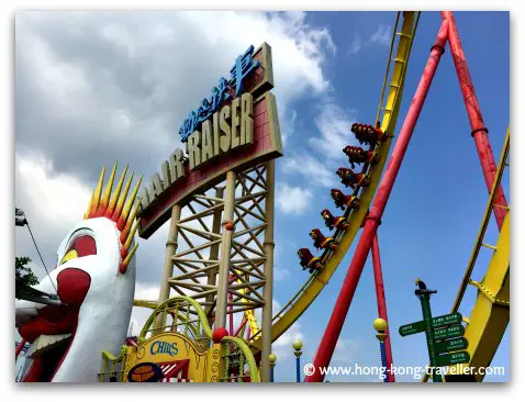 Ocean Park Roller Coasters at the Summit: Hair Raiser