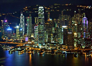 Victoria Harbour from Sky100